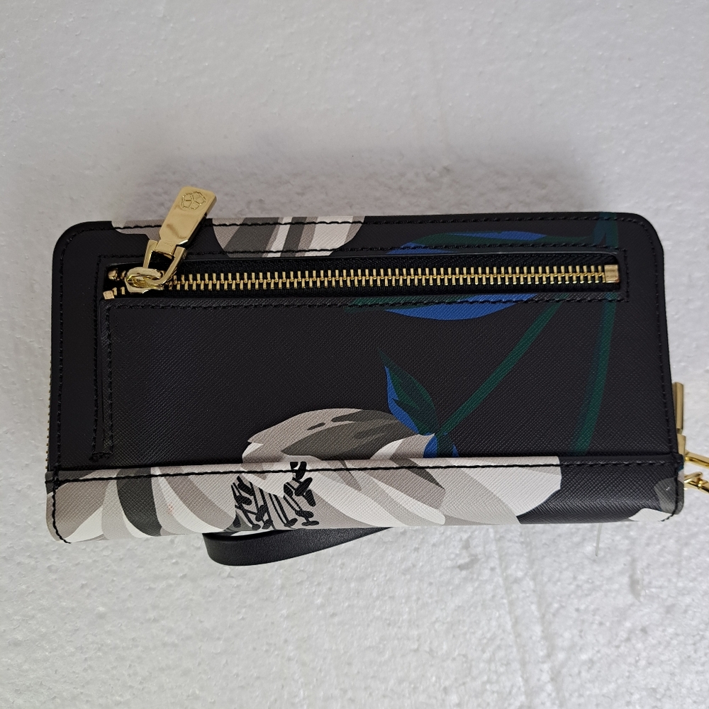 Trina Turk Floral‎ Wristlet Wallet, Zip-Around Continental Wallet - Picture 4 of 9